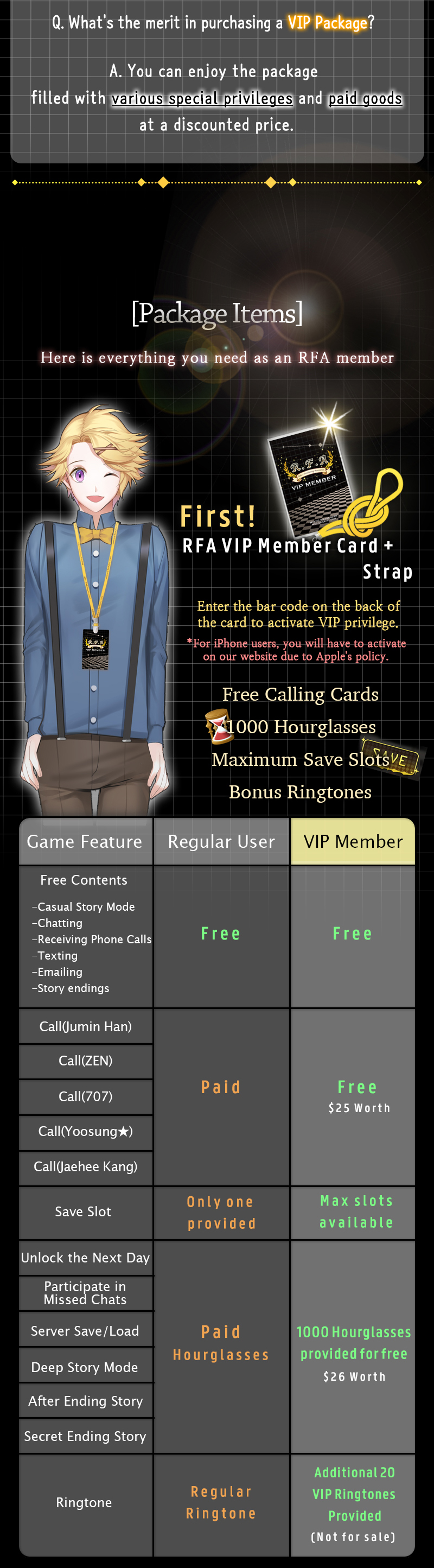 RFA VIP Package