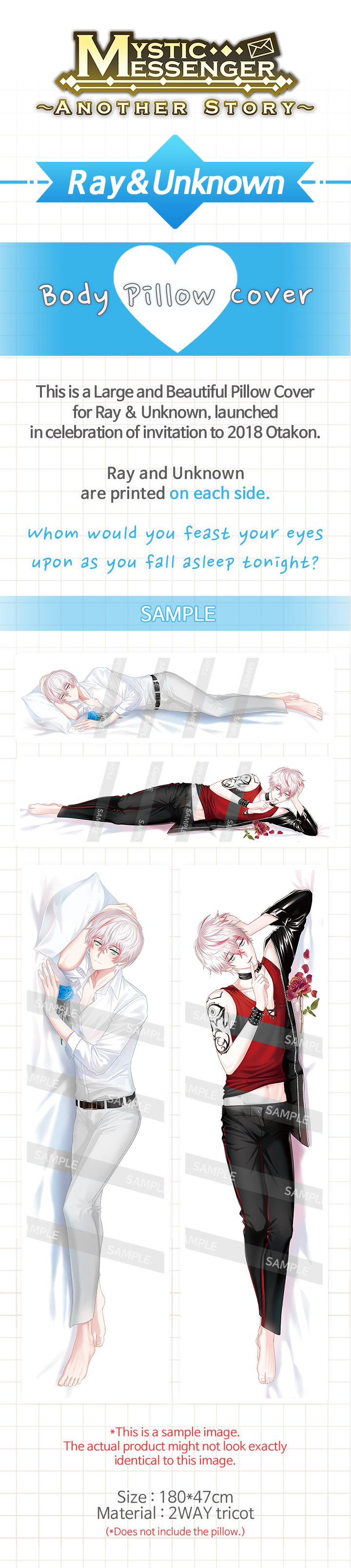 [Ray & Unknown] Body Pillow Case